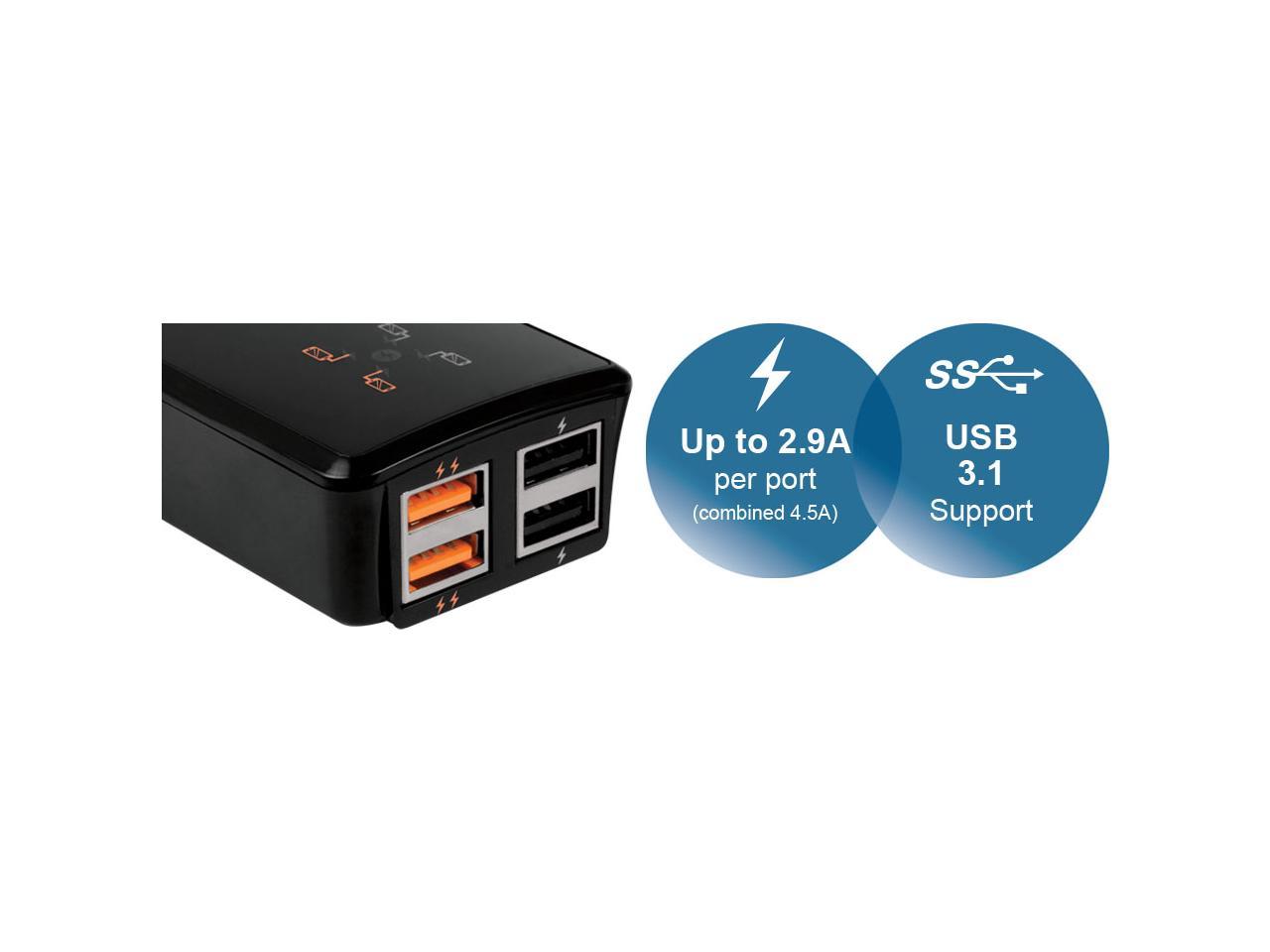 Arctic Home Charger 4500 4 port USB charger Model APWCH-AC030-GBA01