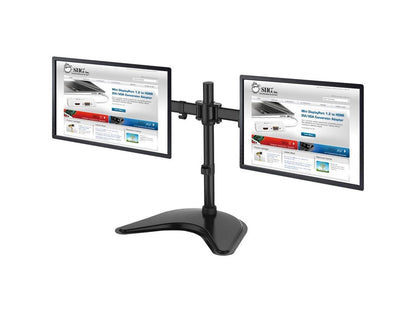SIIG Articulated Freestanding Dual Monitor Desk Stand - 13"-27"