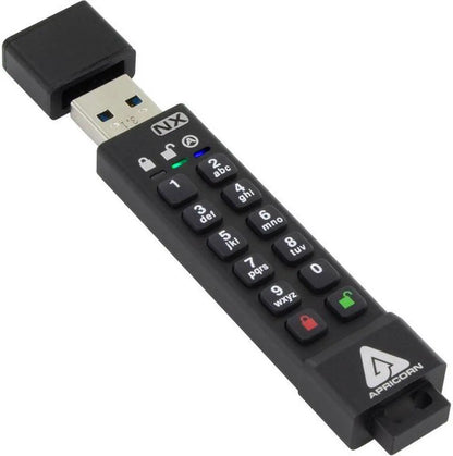 Apricorn 4GB Aegis Secure Key 3 NX 256-bit Encrypted FIPS 140-2 Level 3 Validated Secure USB 3.0 Flash Drive - Model ASK3-NX-4GB