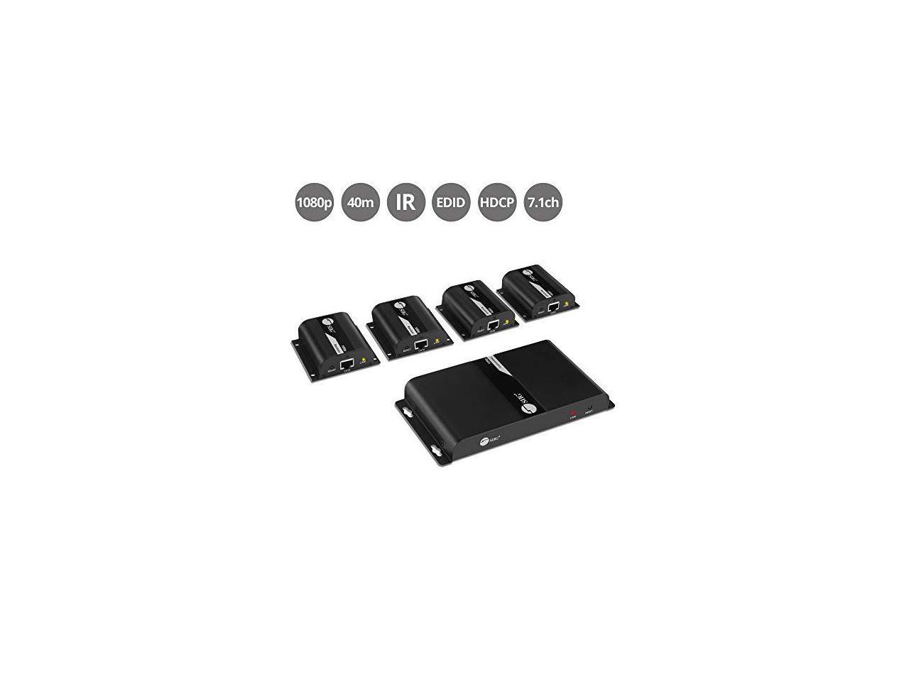 Siig 4-Port Hdmi Splitter Over Cat6 Extender With Ir - 40M