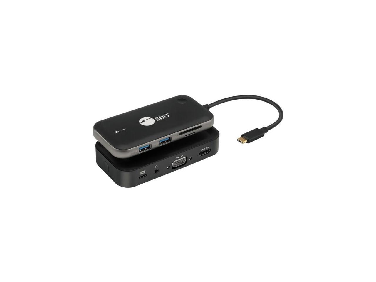 SIIG AC CEH26P11S1 1080p Wireless USBC Video Hub Extender 32ft Color Box