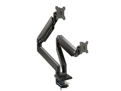 SIIG Dual Monitor Heavy-Duty Premium Aluminum Gas Spring Desk Mount CEMT3011S1