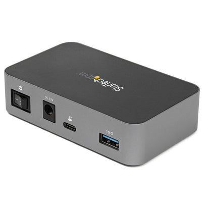 StarTech.com 4 Port USB C Hub with Power Adapter - USB 3.2 Gen 2 (10Gbps) - USB Type C to 4x USB-A - HB31C4ASSelf Powered Desktop USB Hub with Fast Charging Port (BC 1.2) - Desk Mountable - TAA - Model  HB31C4AS
