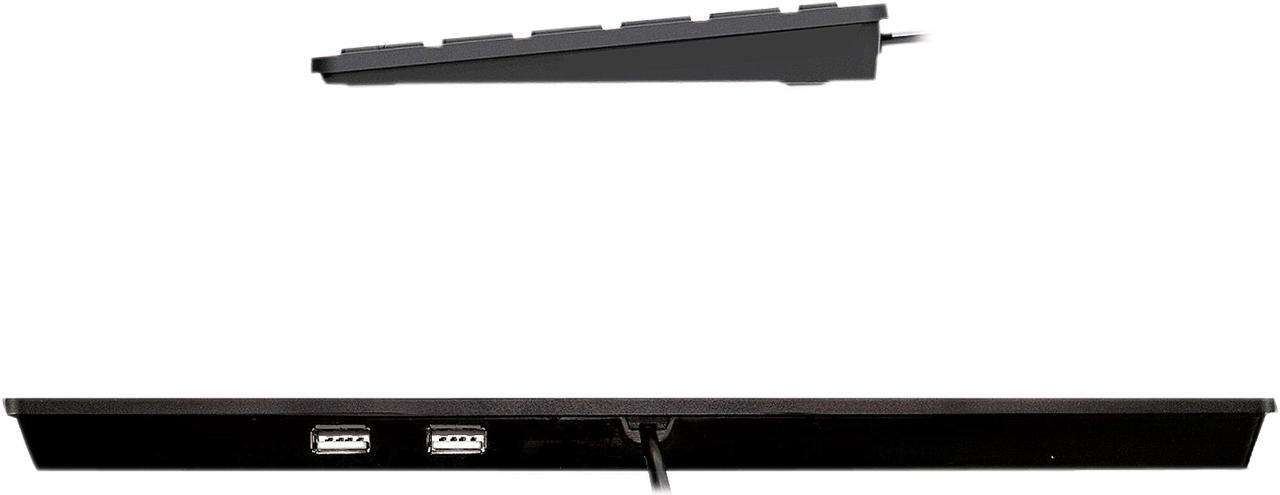 Adesso AKB-510HB SlimTouch 510 Mini Keyboard with USB Hubs - Model AKB-510HB