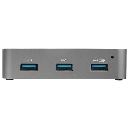 StarTech.com 4 Port USB C Hub with Power Adapter - USB 3.2 Gen 2 (10Gbps) - USB Type C to 4x USB-A - HB31C4ASSelf Powered Desktop USB Hub with Fast Charging Port (BC 1.2) - Desk Mountable - TAA - Model  HB31C4AS