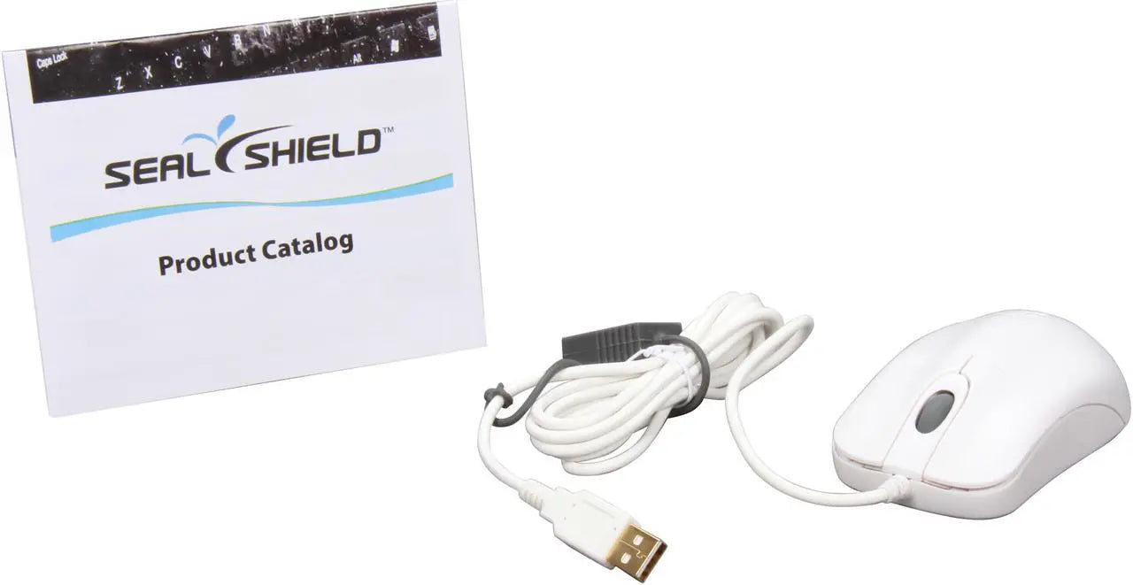 SEALSHIELD SILVER STORM Optical Mouse White 2 Buttons 1 x Wheel USB Wired Optical Mouse - Model STWM042 