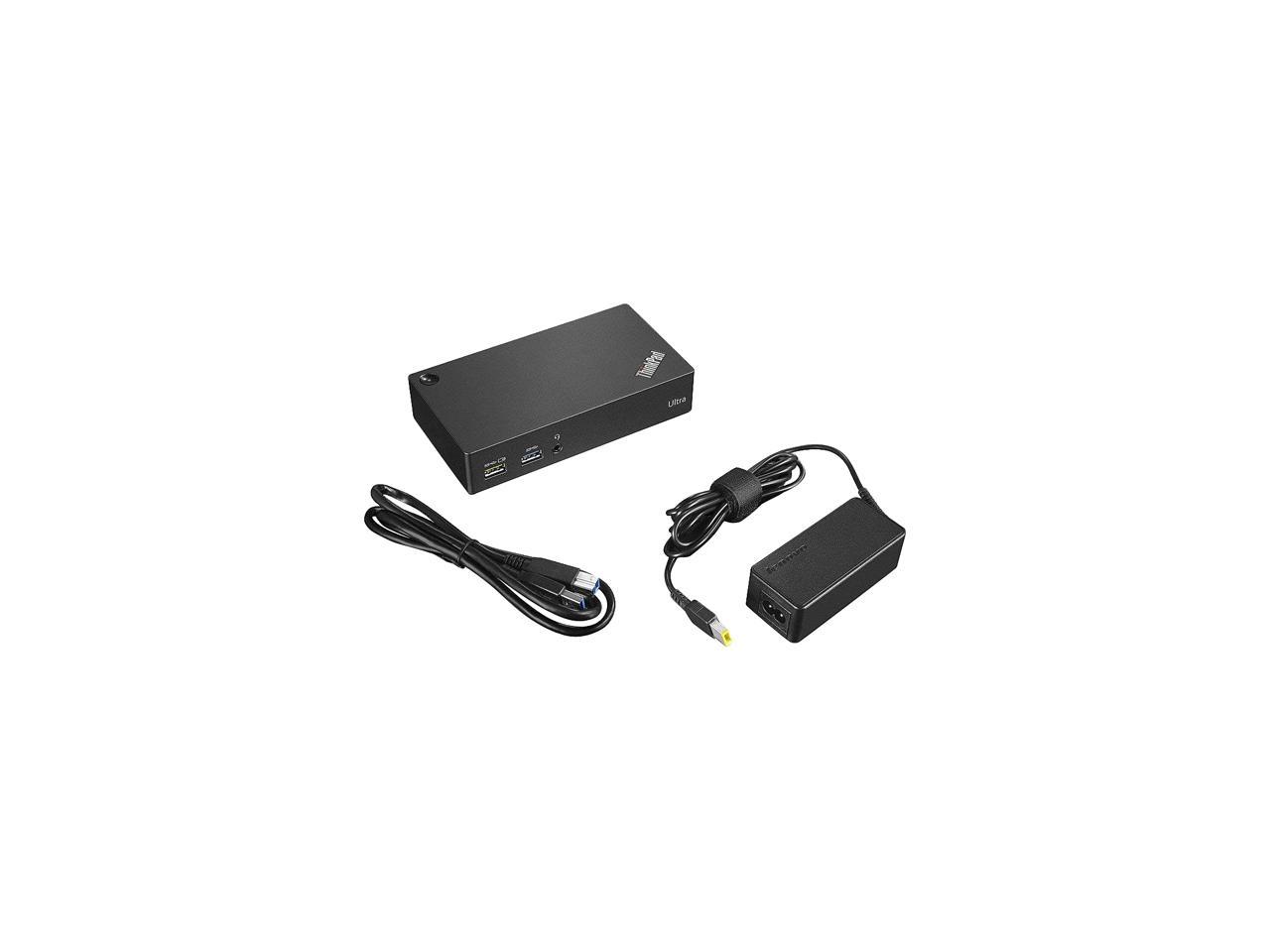 Lenovo Thinkpad USB 3.0 Ultra Dock-US 40A80045US (Super Speed USB 3.0, USB 2.0, HDMI, Display Port)
