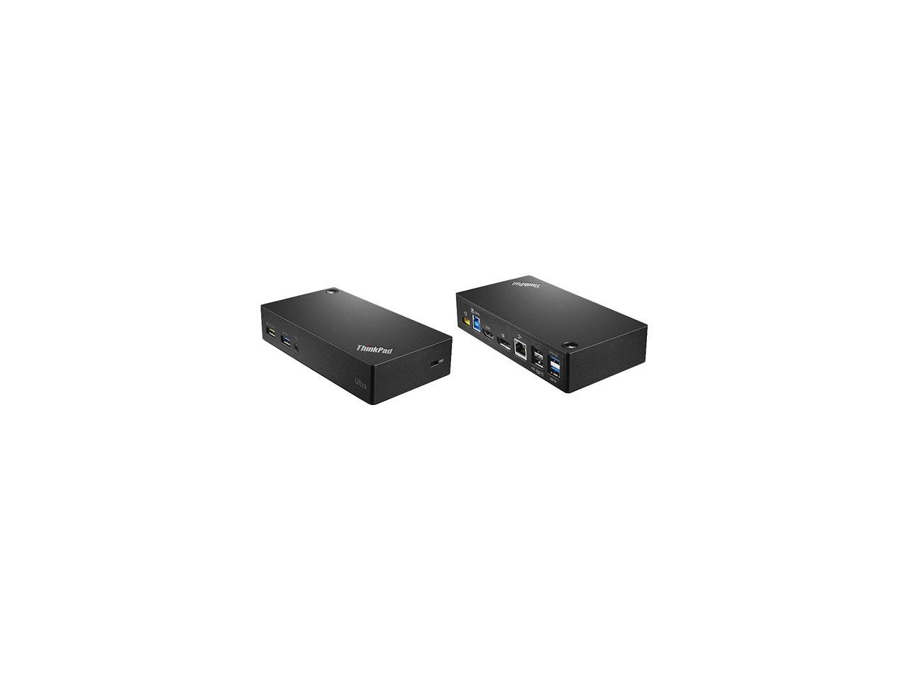 Lenovo Thinkpad USB 3.0 Ultra Dock-US 40A80045US (Super Speed USB 3.0, USB 2.0, HDMI, Display Port)