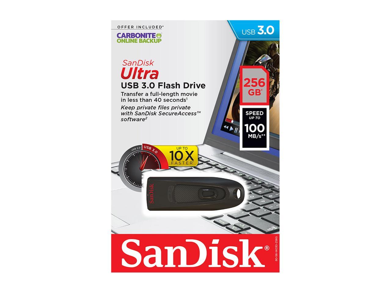 SanDisk Ultra - USB flash drive - 256 GB - USB 3.0