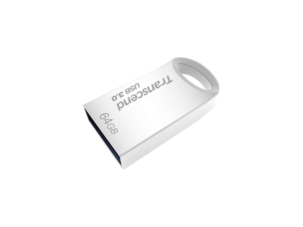 Transcend JetFlash 710 USB 3.0 Flash Drive - 64 GB - USB 3.0 - Silver