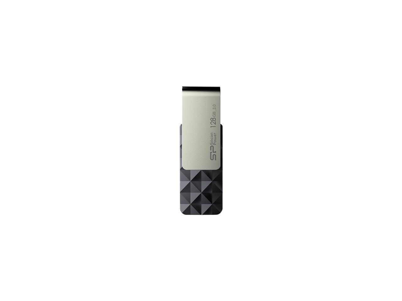 Silicon Power 128GB Blaze B30 USB 3.0 Flash Drive (SP128GBUF3B30V1K)