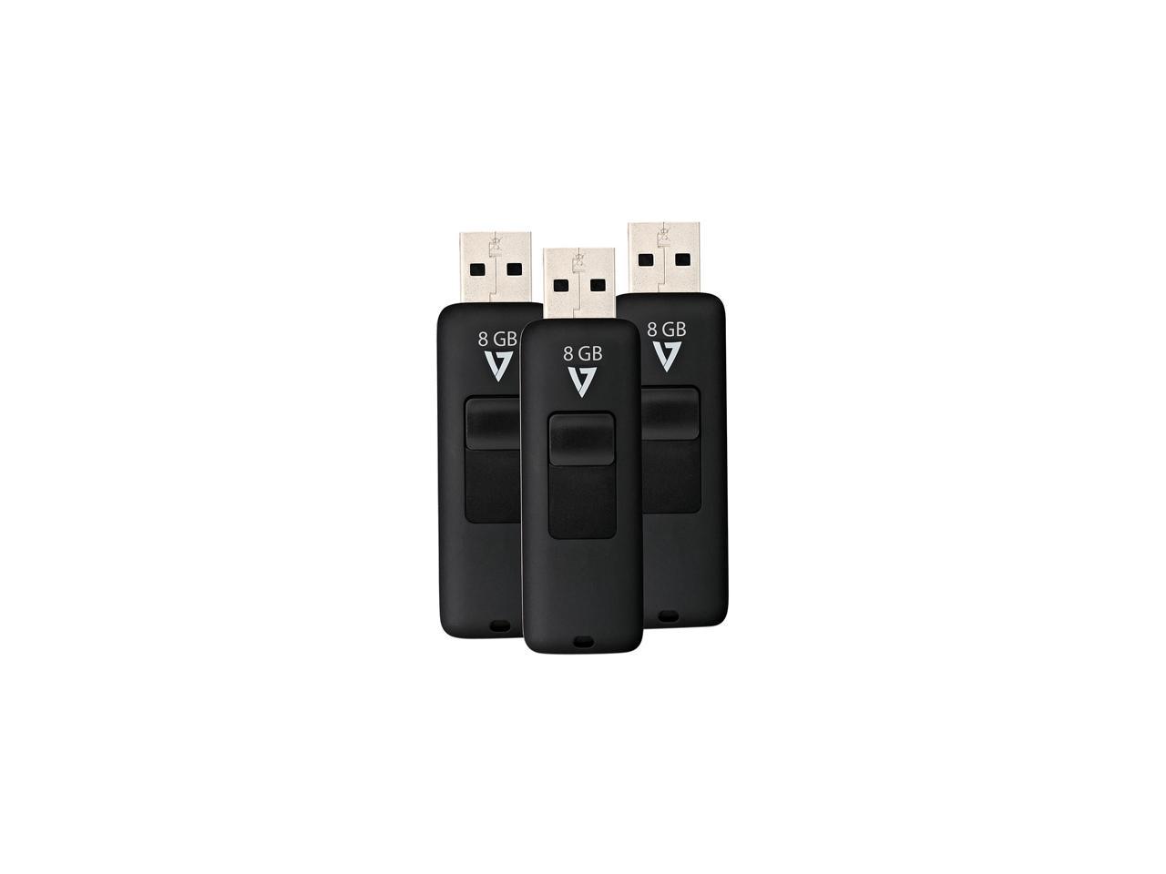 8GB FLASH USB2.0 BLK COMBO PACK