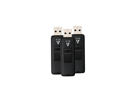 8GB FLASH USB2.0 BLK COMBO PACK