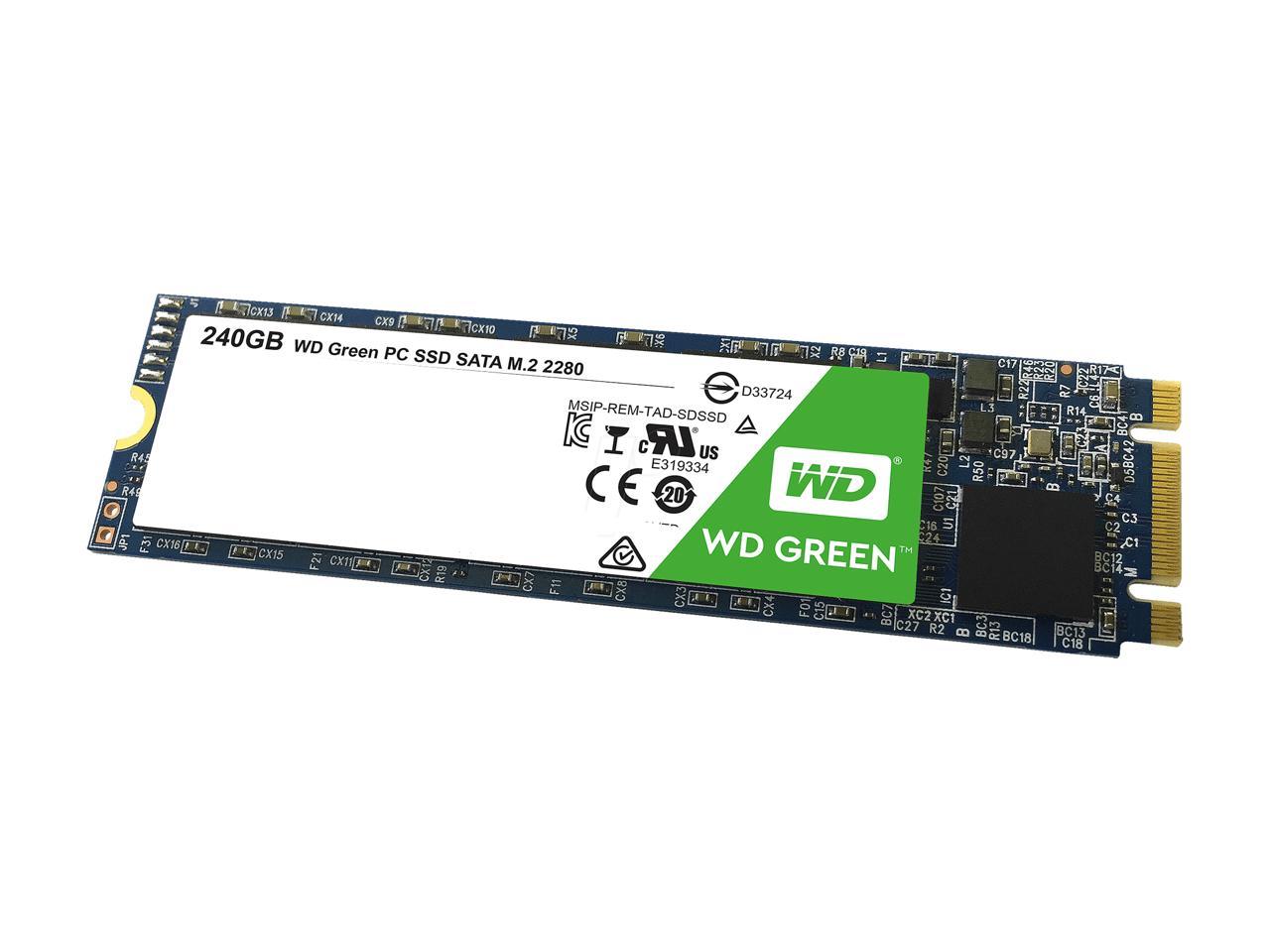 Western Digital 240GB Green M.2 2280 Internal Solid State Drive Model WDS240G1G0B