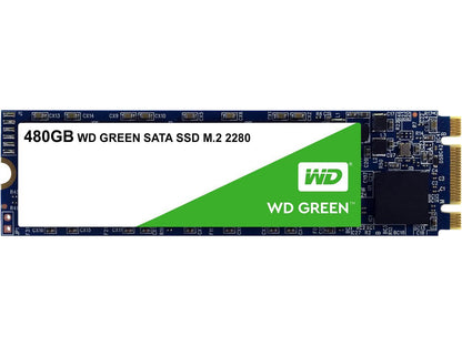 Western Digital 480GB WD Green Internal PC SSD - SATA III 6Gb/s, M.2 2280, - WDS480G2G0B