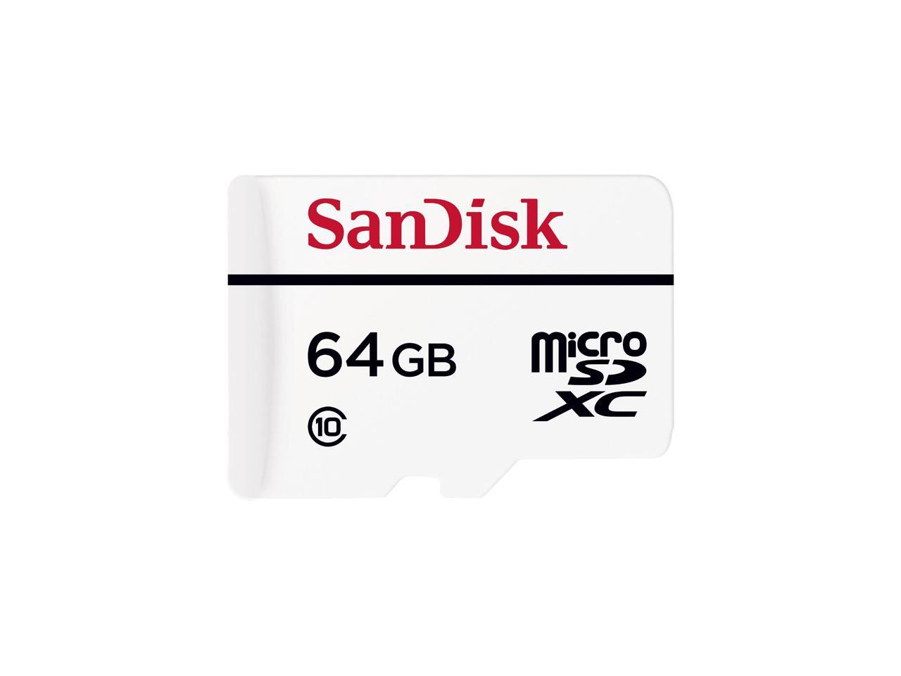 SanDisk SDSDQQ-064G-G46A SanDisk Endurance 64 GB microSDXC - Class 10 - 20 MB/s Read - 20 MB/s Write