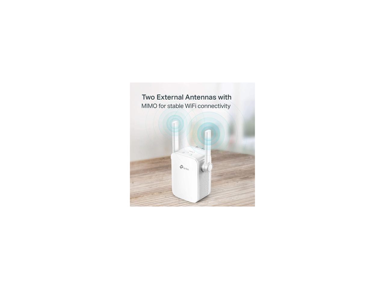 TP-Link N300 WiFi Extender (RE105), WiFi Extenders Signal Booster for Home, Single Band WiFi Range Extender, Internet Booster, Supports Access Point, Wall Plug Design, 2.4GHz only