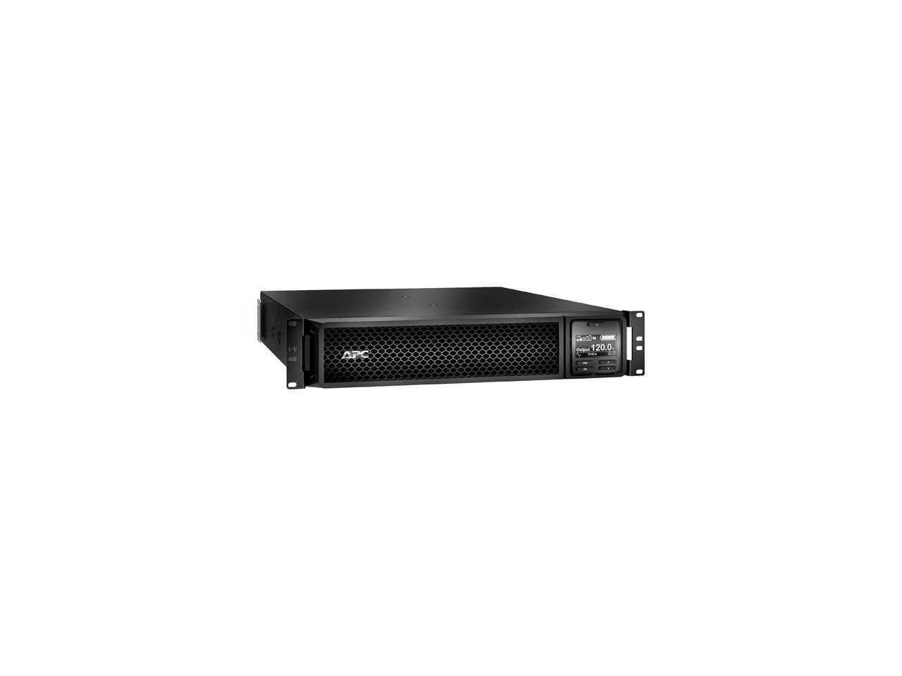 APC by Schneider Smart-UPS SRT 1500VA RM 120V Network Card - 1500 VA/1350 W - 120 V AC - 5 Minute Stand-by Time - 2U Rack-mountable - 6 x NEMA 5-15R