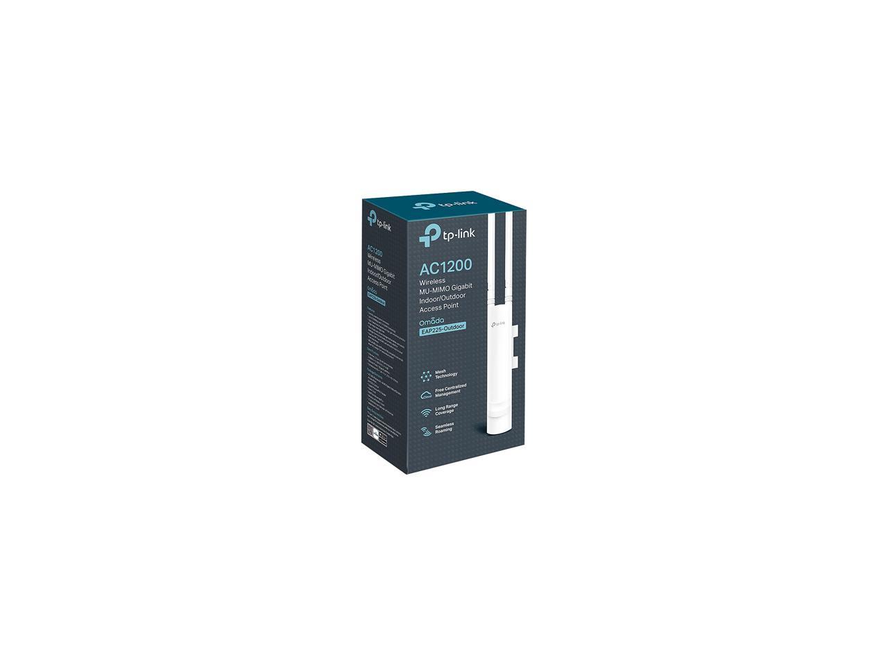 TP-Link EAP225-Outdoor IEEE 802.11ac 1.17 Gbit/s Wireless Access Point - 5 GHz, 2.40 GHz - MIMO - 1