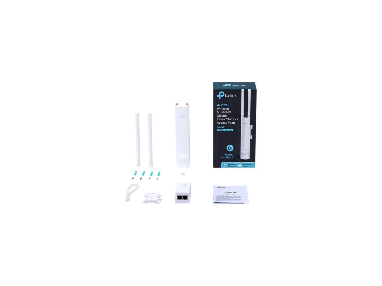 TP-Link EAP225-Outdoor IEEE 802.11ac 1.17 Gbit/s Wireless Access Point - 5 GHz, 2.40 GHz - MIMO - 1