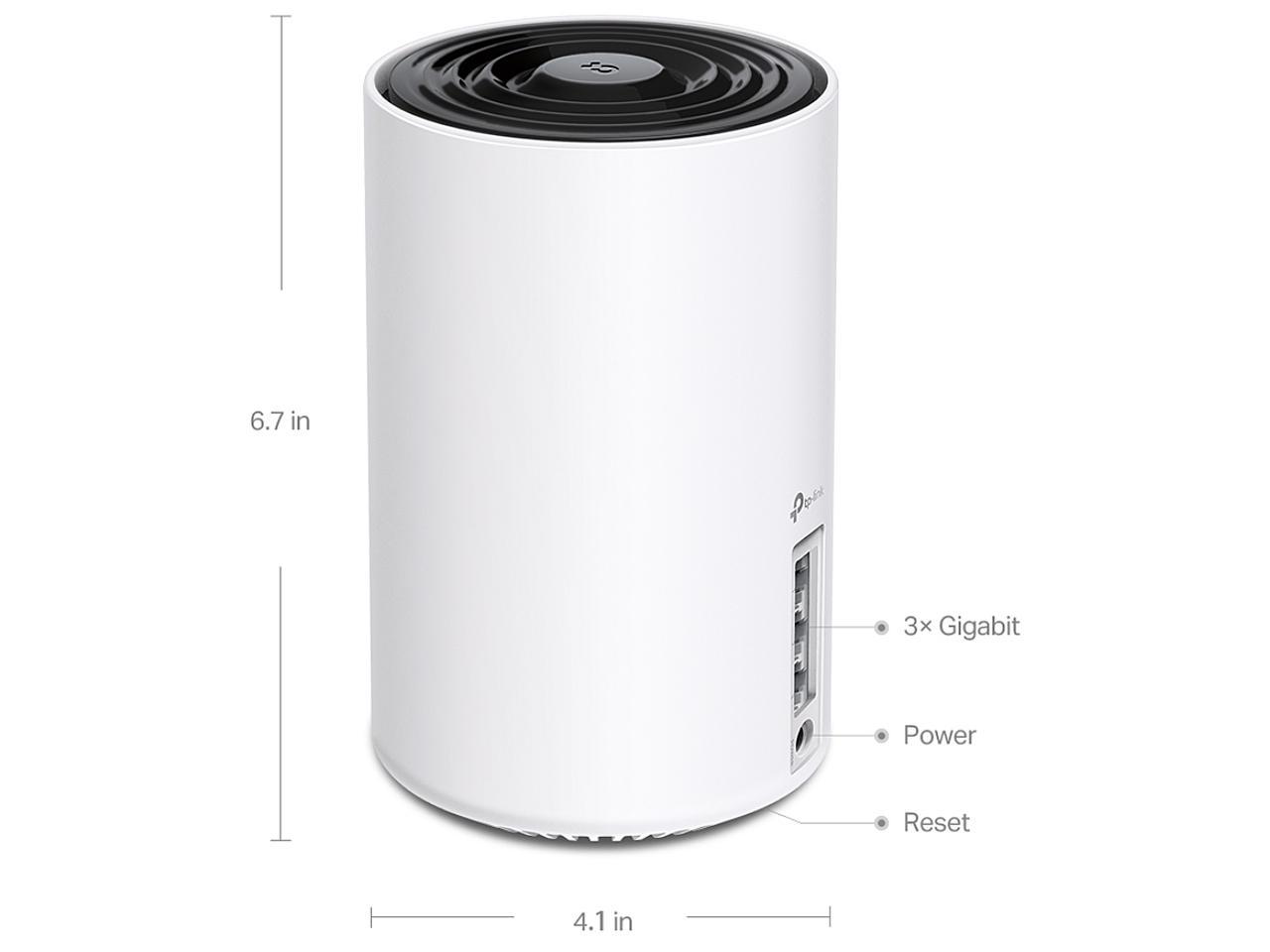 TP-Link Deco AXE5400 Tri-Band WiFi 6E Mesh System(Deco XE75) - Covers up to 5500 Sq.Ft, Replaces WiFi Router and Extender, AI-Driven Mesh, New 6GHz Band, 2-Pack