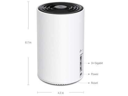 TP-Link Deco AXE5400 Tri-Band WiFi 6E Mesh System(Deco XE75) - Covers up to 5500 Sq.Ft, Replaces WiFi Router and Extender, AI-Driven Mesh, New 6GHz Band, 2-Pack