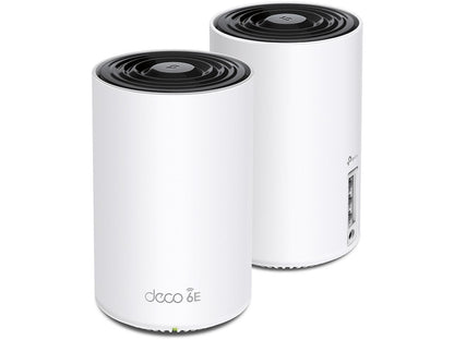 TP-Link Deco AXE5400 Tri-Band WiFi 6E Mesh System(Deco XE75) - Covers up to 5500 Sq.Ft, Replaces WiFi Router and Extender, AI-Driven Mesh, New 6GHz Band, 2-Pack