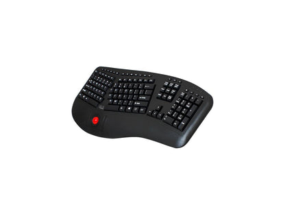 ADESSO WKB-3500UB ADESSO 2.4GHZ TRU-FORM WIRELESS MEDIA ERGONOMIC TRACKBALL KEYBOARD WITH 20 WINDO