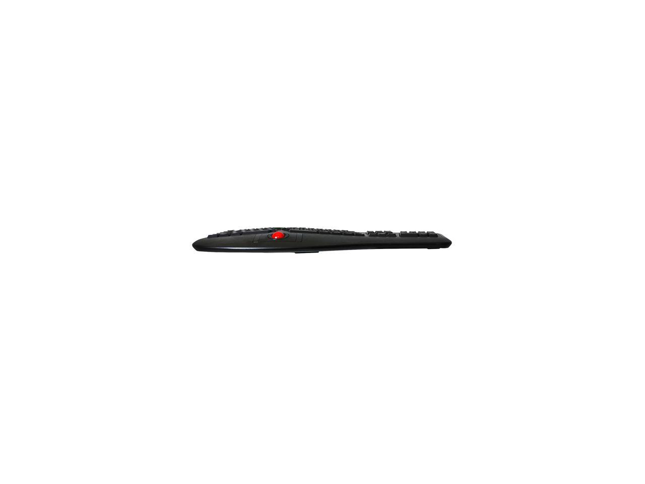 ADESSO WKB-3500UB ADESSO 2.4GHZ TRU-FORM WIRELESS MEDIA ERGONOMIC TRACKBALL KEYBOARD WITH 20 WINDO
