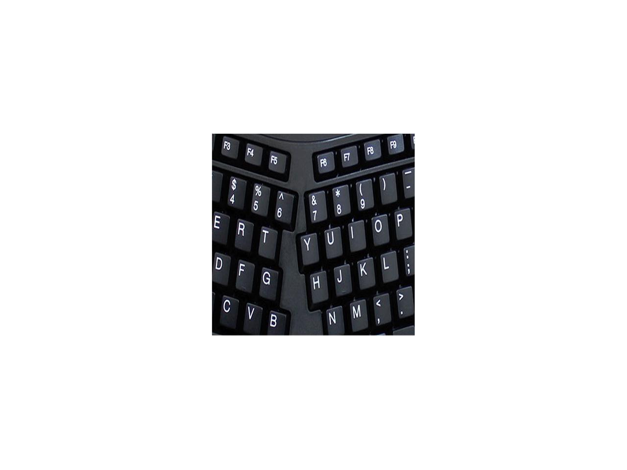 ADESSO WKB-3500UB ADESSO 2.4GHZ TRU-FORM WIRELESS MEDIA ERGONOMIC TRACKBALL KEYBOARD WITH 20 WINDO