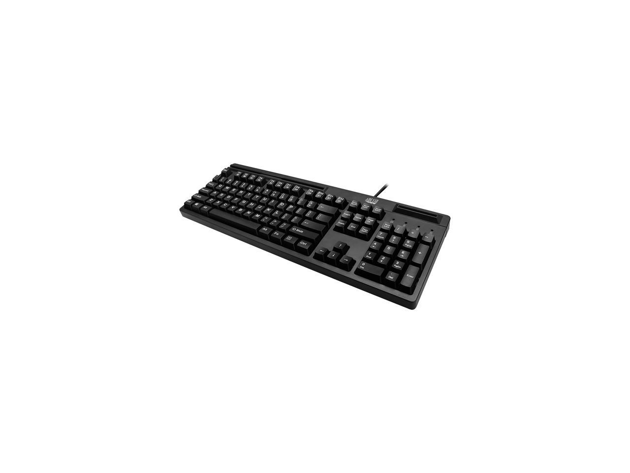Adesso Easytouch 630Rb - Smart Card & Magnetic Stripe Reader Keyboard
