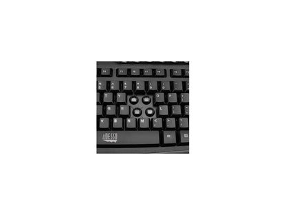 ADESSO WKB-1330CB ADESSO 2.4GHZ WIRELESS EASYTOUCH DESKTOP MULTIMEDIA KEYBOARD AND MOUSE COMBO.
