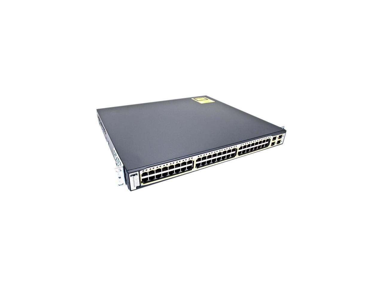 Cisco WS-C3750G-48PS-S Catalyst 3750 Series SMI 48 Port 802.3af POE Gigabit Switch