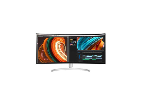 LG Ultrawide 34BK95C-W 34" UW-QHD 3440 x 1440 2 x HDMI, DisplayPort, USB Type-C, VESA DisplayHDR 400, RADEON FreeSync, Dynamic Action Sync Curved IPS Monitor
