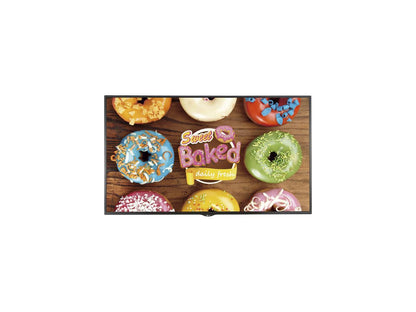 LG 49UH5E-B 49" 4K Ultra HD Commercial Display (Cisco Certified Compatible Display), Built-in Wi-Fi, webOS, Landscape & Portrait, 24/7