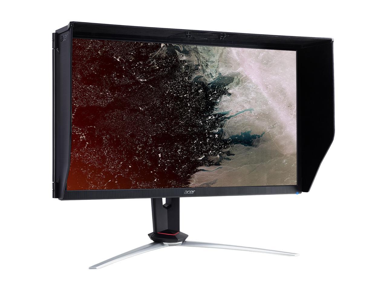 Acer Nitro XV273K Pbmiipphzx 27" UHD 3840 x 2160 IPS AMD Radeon FreeSync and NVIDIA G-SYNC Compatible Monitor, DisplayHDR400, Quantum Dot, 144Hz, 1ms, DCI-P3 , Delta E<1, Black