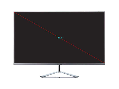 ViewSonic VX3276-2K-MHD 32" (Actual size 31.5") Quad HD 2560 x 1440 2K Resolution 2 x HDMI, DisplayPort, Mini-DisplayPort Built-in Speakers Edge to Edge Fameless Anti-Glare LED Backlit IPS Monitor