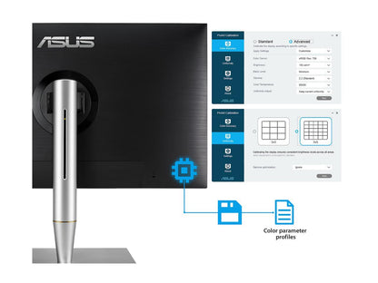 ASUS ProArt PA32UC 32" Ultra HD 3840 x 2160 4K Resolution 2x Thunderbolt 3 DisplayPort 4x HDMI HDR-10 Asus Eye Care Technology Flicker-Free Low Blue Light Built-in Speakers LED Backlit ProArt Monitor