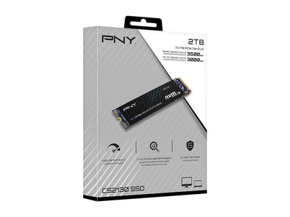 PNY CS2130 M.2 2280 2TB PCI-Express 3.0 x4, NVMe 1.3 3D NAND Internal Solid State Drive (SSD) M280CS2130-2TB-RB