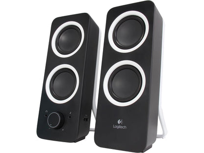 Logitech Z200 Stereo Speakers Logitech 2.0 Speaker System - Black