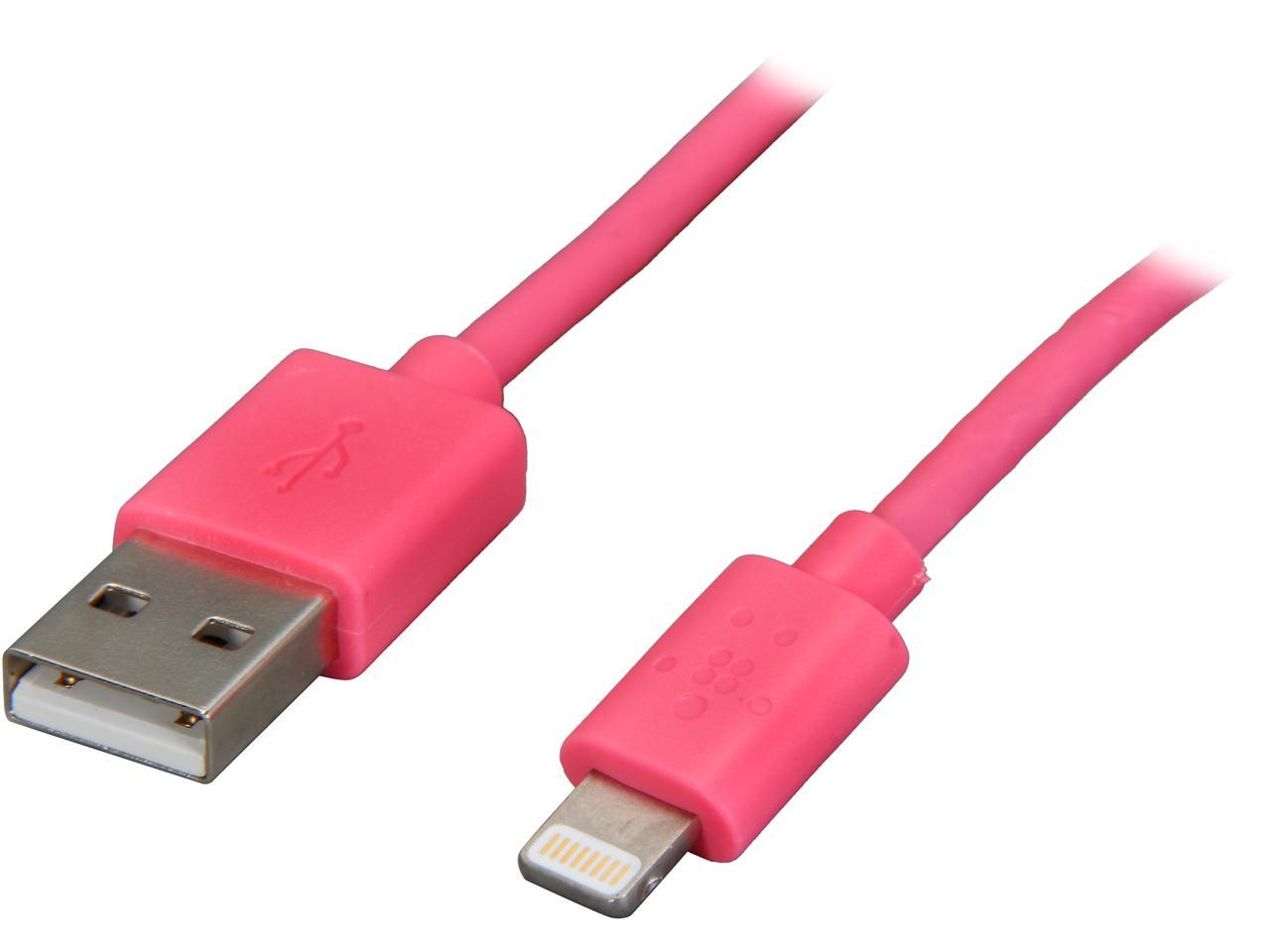 MIXIT Lightning to USB Charge Sync Cable - Pink