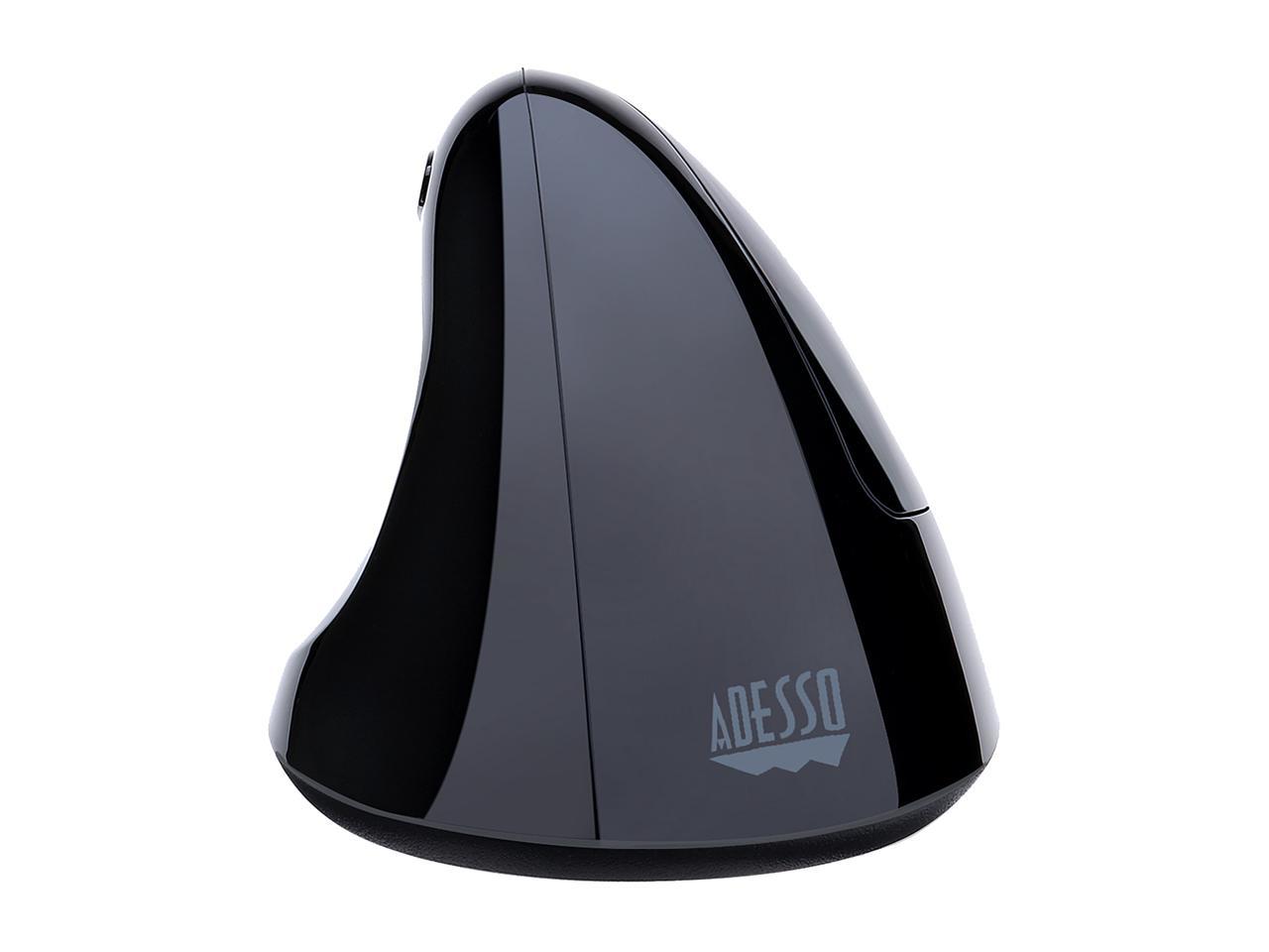 ADESSO IMOUSEE30 ADESSO 2.4GHZ RF WIRELESS VERTICAL ERGONOMIC MOUSE WITH PROGRAMMABLE DRIVER TO