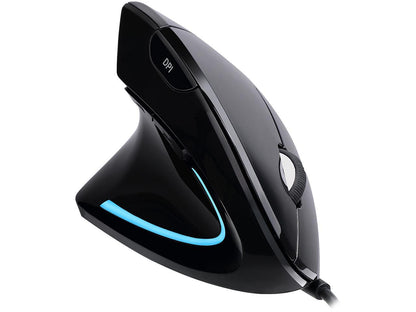 Adesso Mouse iMouseE9 Left-Handed Vertical Ergonomic Mouse w/DPI Switch