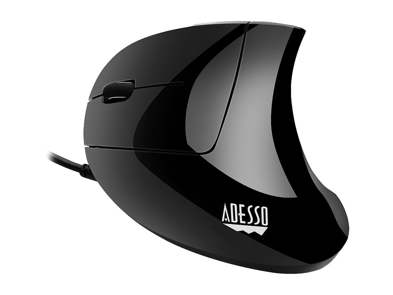 Adesso Mouse iMouseE9 Left-Handed Vertical Ergonomic Mouse w/DPI Switch