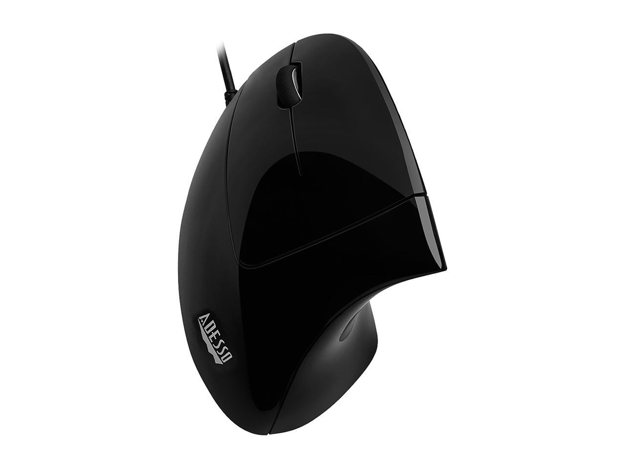 Adesso Mouse iMouseE9 Left-Handed Vertical Ergonomic Mouse w/DPI Switch
