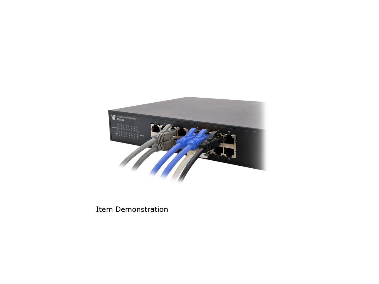 V7 Blue Cat5e Shielded (Stp) Cable Rj45 Male To Rj45 Male 2M 6.6Ft