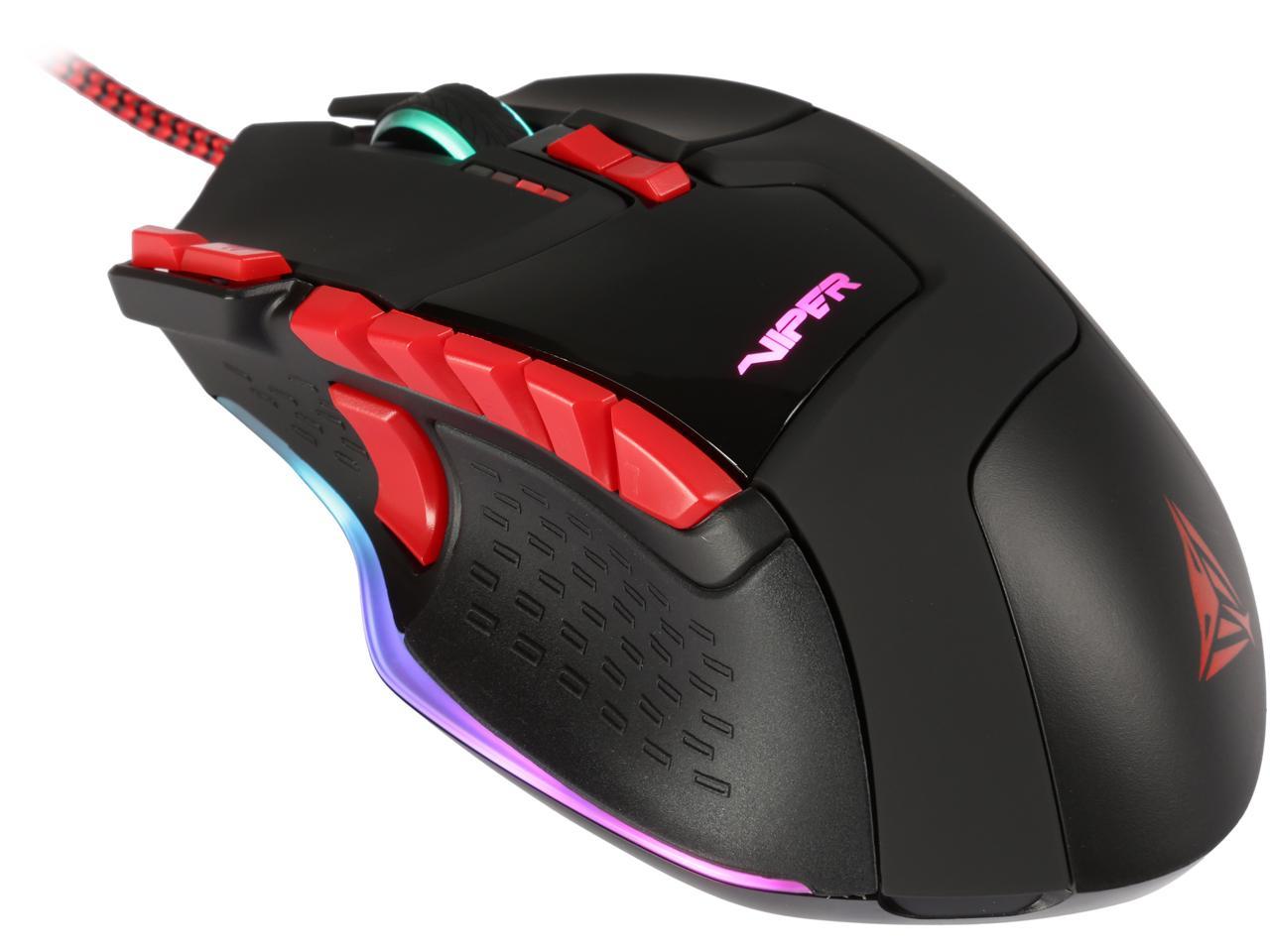 Patriot Viper V570 Full RGB Pro Laser Gaming Mouse, 12000 dpi Precision Sensor, 13 programmable macro Keys