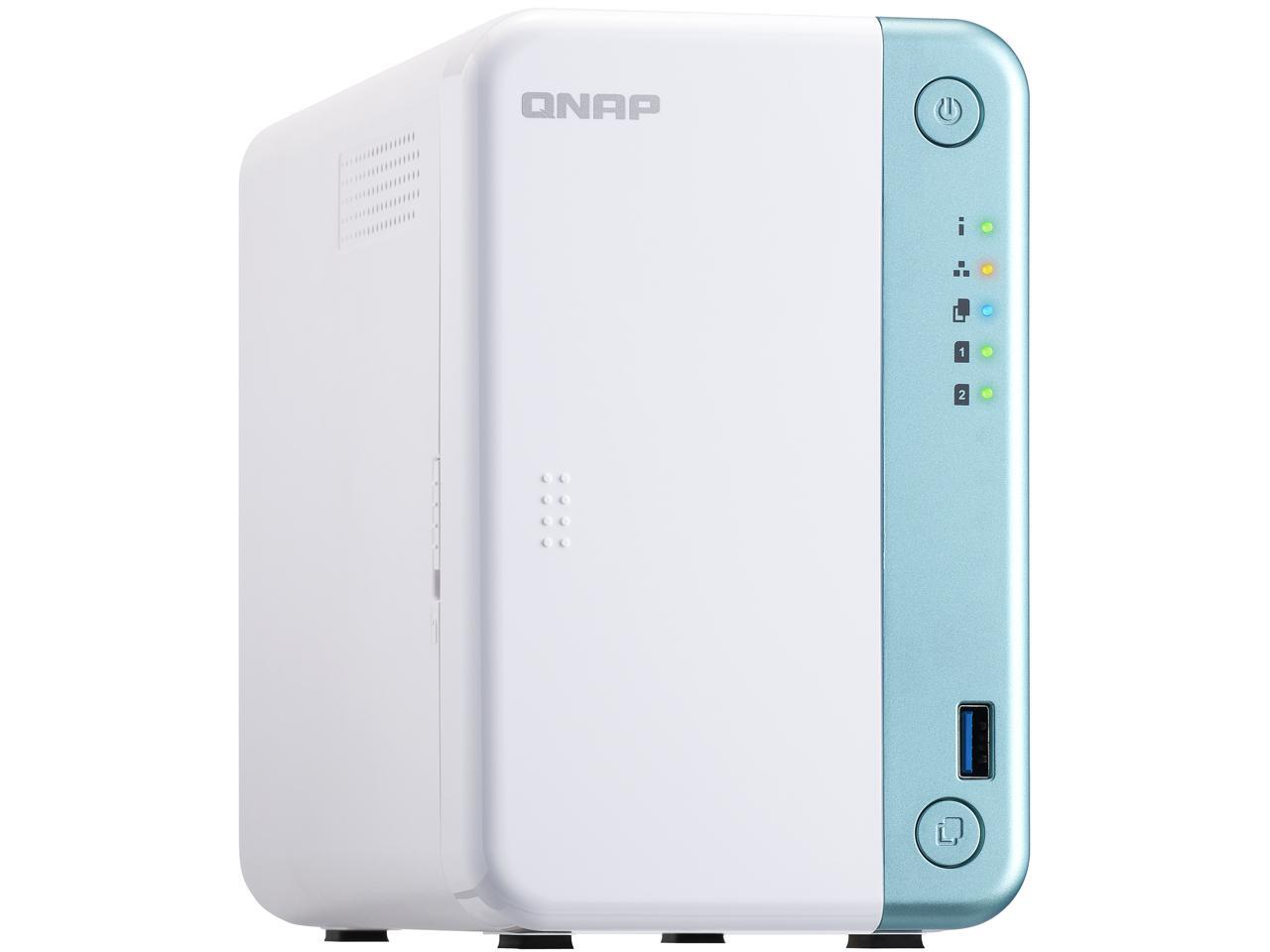 QNAP TS-251D-4G NAS TS-251D-4G 2Bay SATA Celeron J4005/4025 Dual-core 2.5GHz 4GB DDR4