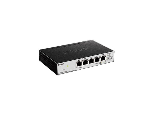 D-Link DGS-1100-05PD 5-Port Gigabit PoE Smart Managed Switch and PoE Extender