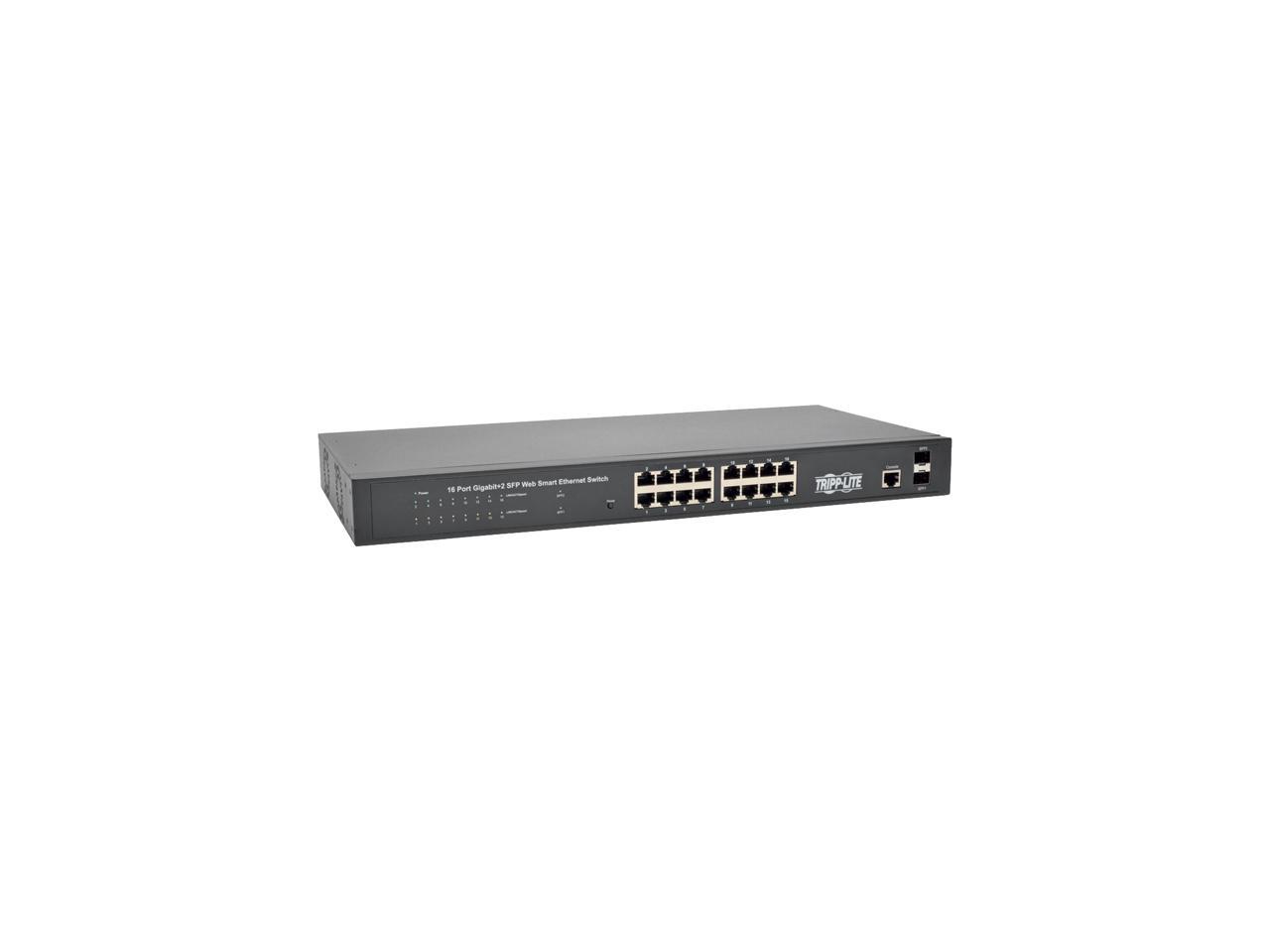 Tripp Lite 16-Port Gigabit Ethernet Switch L2 Managed SFP 10/100/1000Mbps